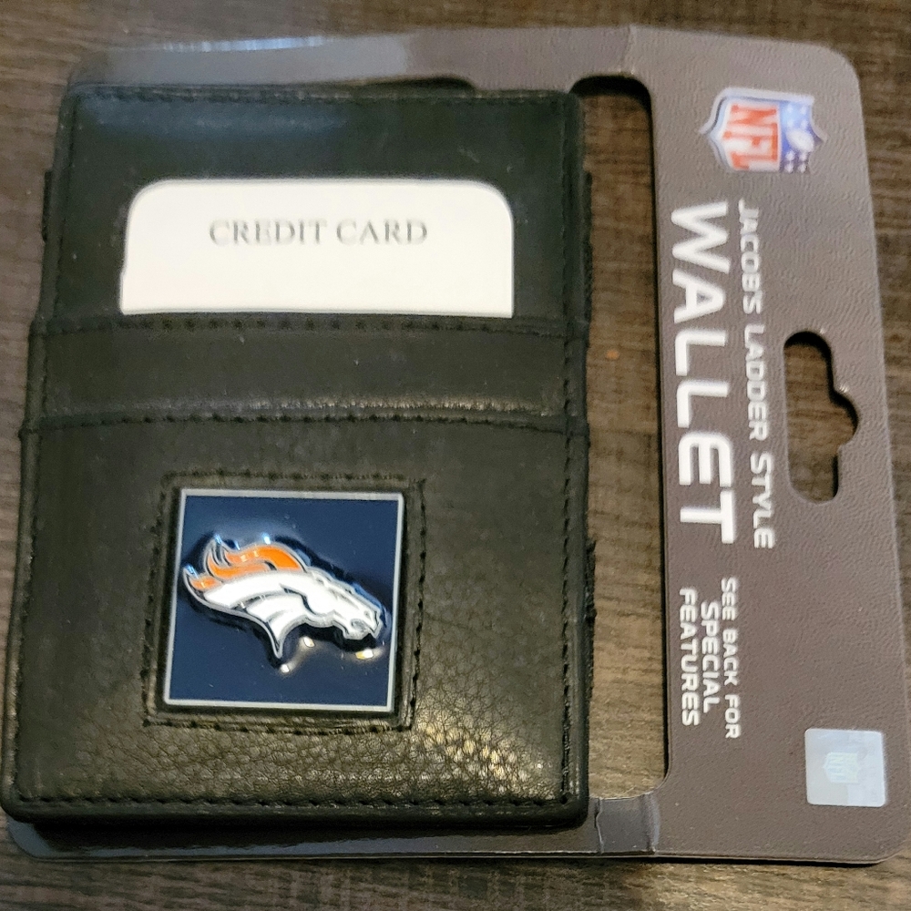 BRONCOS JACOB LADDER STYLE WALLET SLIM NOT BULKY